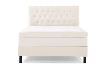 Lucky Komplett Sengpakke 140x200 cm med Sengegavl Fast - Beige - Møbler - Senger - Kontinentalsenger