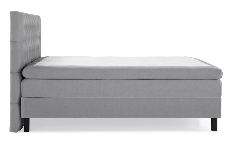 Lucky Komplett Sengpakke 180x200 cm Kontinentalseng med Sengegavl - Grå - Møbler - Senger - Kontinentalsenger