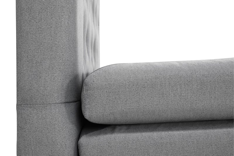 Lucky Komplett Sengpakke 180x200 cm Kontinentalseng med Sengegavl - Grå - Møbler - Senger - Kontinentalsenger