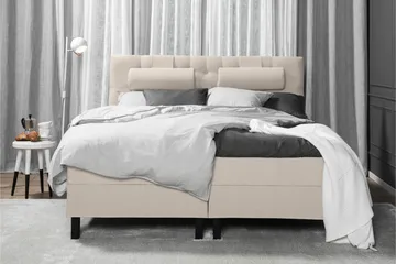 Lucky Komplett Sengpakke 180x200 cm Latex Diamant Sengegavl - Beige - Møbler - Senger - Kontinentalsenger