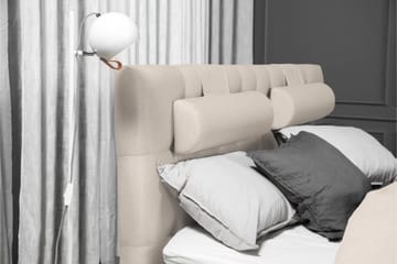 Lucky Komplett Sengpakke 180x200 cm Latex Diamant Sengegavl - Beige - Møbler - Senger - Kontinentalsenger