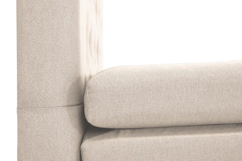 Lucky Komplett Sengpakke Kontinentalseng med Sengegavl 180x200 cm - Beige - Møbler - Senger - Kontinentalsenger