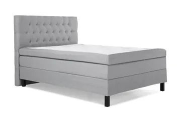 Lucky Kontinentalseng 120x200 Polyeter - Mellangrå - Møbler - Senger - Enkeltsenger