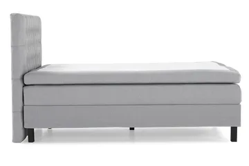 Lucky Kontinentalseng 120x200 Polyeter - Mellangrå - Møbler - Senger - Enkeltsenger