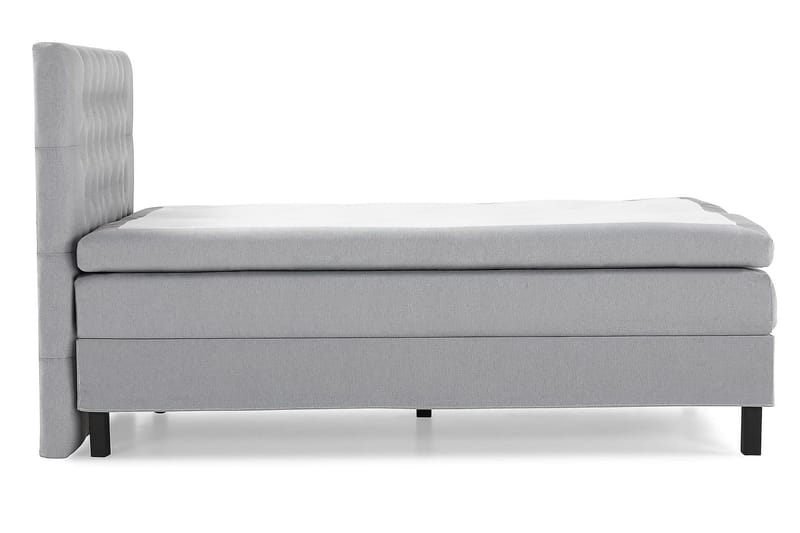 Lucky Kontinentalseng 120x200 Polyeter - Mellangrå - Møbler - Senger - Enkeltsenger