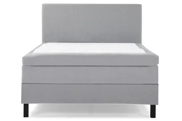 Lucky Kontinentalseng 120x200 Polyeter - Mellangrå - Møbler - Senger - Enkeltsenger
