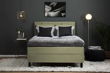 Lucky Kontinentalseng 120x200 Polyeter - Grønn - Møbler - Senger - Enkeltsenger