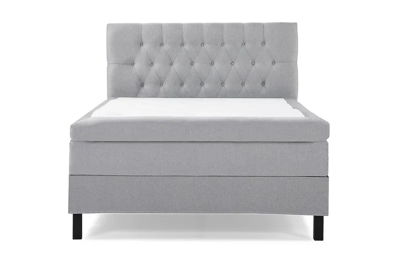 Lucky Kontinentalseng 120x200 Polyeter, Mellangrå