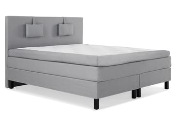 Lucky Kontinentalseng 150x200 Polyeter - Mellangrå - Møbler - Senger - Kontinentalsenger