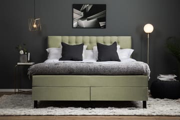 Lucky Kontinentalseng 160x200 Memory - Grønn - Møbler - Senger - Kontinentalsenger