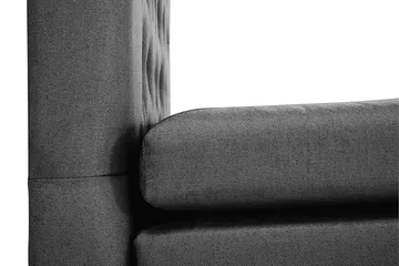 Lucky Kontinentalseng 180x200 Lateks - Svart/Grå - Møbler - Senger - Kontinentalsenger