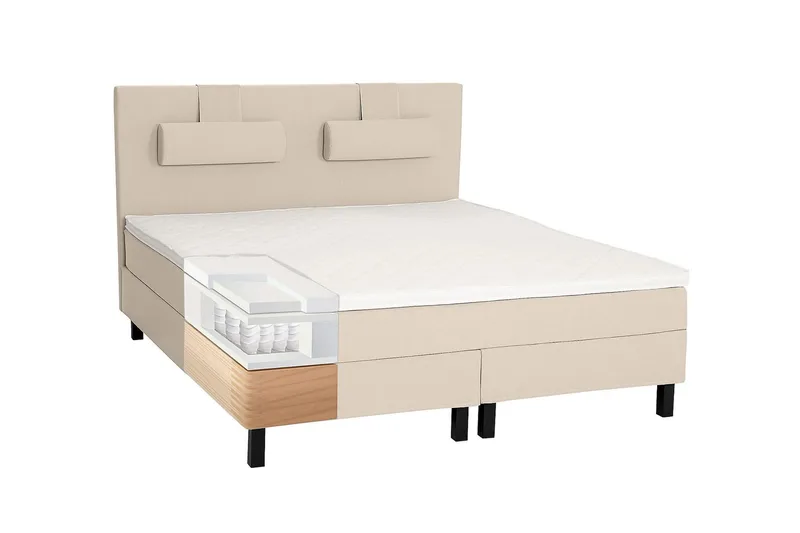 Lucky Kontinentalseng 180x200 Memory - Beige - Møbler - Senger - Kontinentalsenger