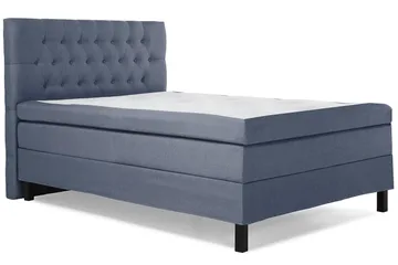 Lucky Sengepakke 140x200 Polyeter Diamant Sengegavl - Mørkeblå - Møbler - Senger - Kontinentalsenger
