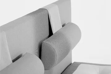 Lucky Sengepakke 150x200 Skum Glatt Sengegavl - Grå - Møbler - Senger - Kontinentalsenger