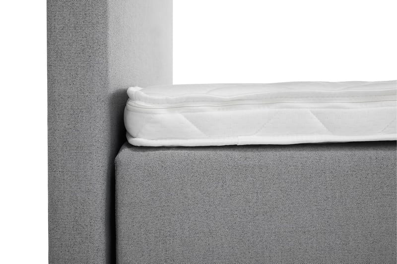 Lucky Sengepakke 150x200 Skum Glatt Sengegavl - Grå - Møbler - Senger - Kontinentalsenger