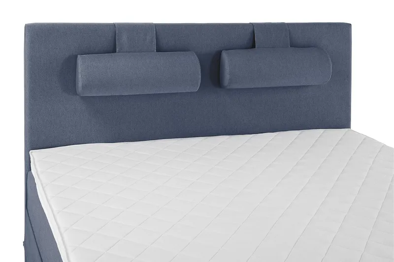 Lucky Sengepakke 150x200 Skum Glatt Sengegavl - Nakkepute Stor Mørkeblå - Møbler - Senger - Kontinentalsenger