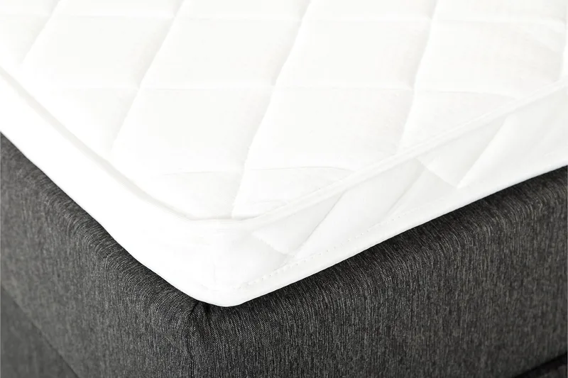 Lucky Sengepakke 150x200 Skum Glatt Sengegavl - Nakkepute Stor Svart/Grå - Møbler - Senger - Kontinentalsenger