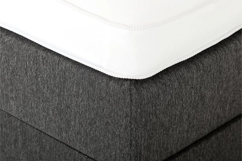 Lucky Sengepakke 150x200 Skum Glatt Sengegavl - Nakkepute Stor Svart/Grå - Møbler - Senger - Kontinentalsenger