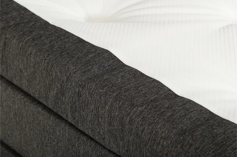 Lucky Sengepakke 150x200 Skum Glatt Sengegavl - Nakkepute Stor Svart/Grå - Møbler - Senger - Kontinentalsenger