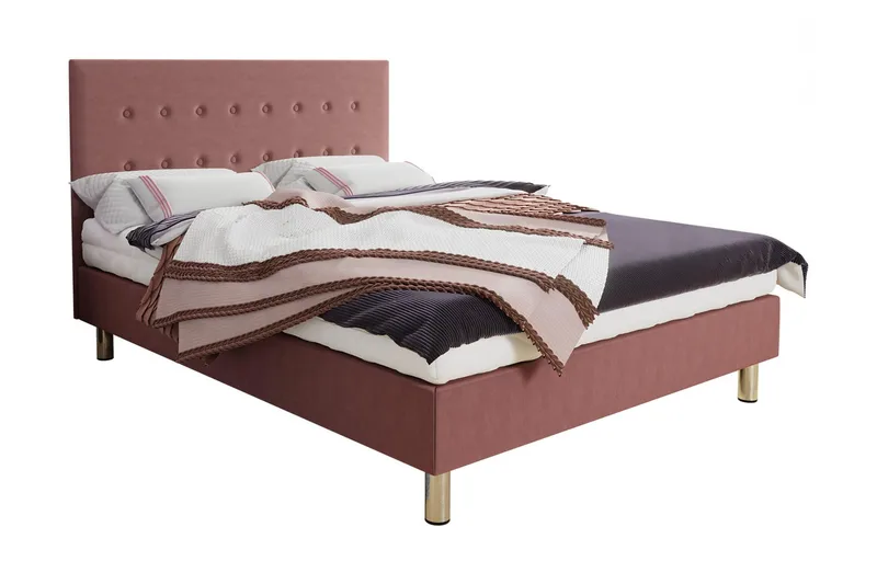 Lux Kontinentalseng 90x204 cm - Rosa - Møbler - Senger - Kontinentalsenger