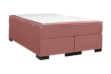 Malta kontinentalseng 180x200 cm - Rosa / Fløyel - Møbler - Senger - Kontinentalsenger