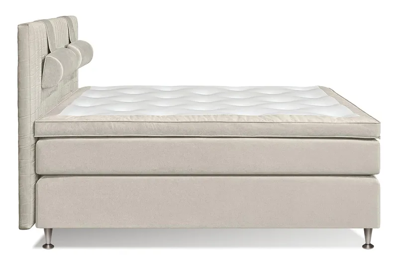 MEGA Kontinentalseng 160x200 - Beige - Møbler - Senger - Kontinentalsenger