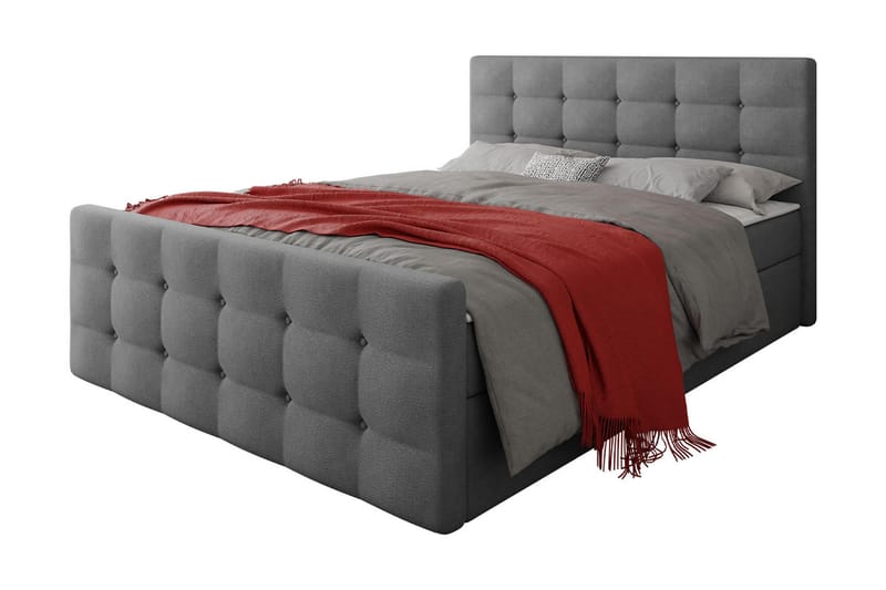 Milano Kontinentalseng 160x200 cm med Sengegavl - Rosa - Møbler - Senger - Kontinentalsenger