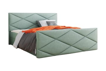 Milano Kontinentalseng 180x200 cm med Sengegavl - Grønn - Møbler - Senger - Kontinentalsenger