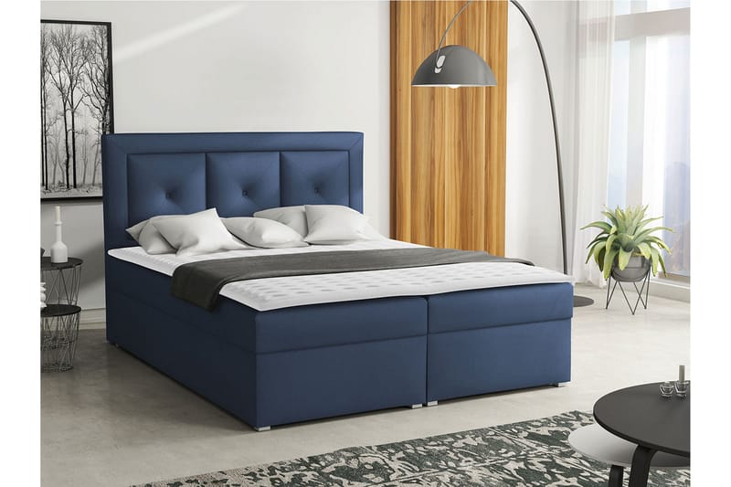Moden Kontinentalseng 160x215 cm - Blå - Møbler - Senger - Kontinentalsenger