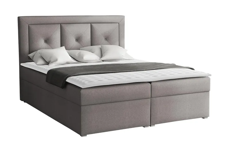Moden Kontinentalseng 160x215 cm - Grå - Møbler - Senger - Kontinentalsenger