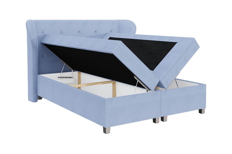 Naurstad kontinentalseng 120x200 - Blå - Møbler - Senger - Kontinentalsenger