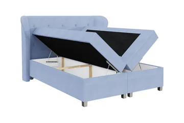 Naurstad kontinentalseng 120x200 - Lysegrå - Møbler - Senger - Kontinentalsenger