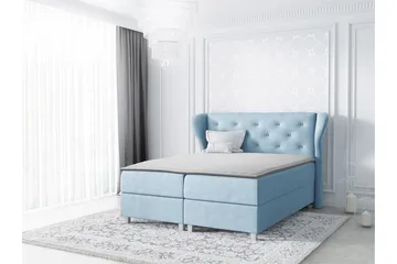 Naurstad kontinentalseng 160x200 - Blå - Møbler - Senger - Kontinentalsenger