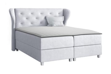 Naurstad kontinentalseng 160x200 - Lysegrå - Møbler - Senger - Kontinentalsenger