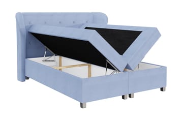 Naurstad kontinentalseng 160x200 - Lysegrå - Møbler - Senger - Kontinentalsenger