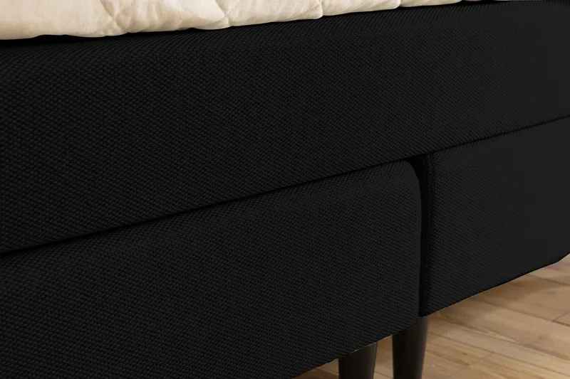 Nice Deluxe Komplett Sengepakke 160x200 - Svart - Møbler - Senger - Kontinentalsenger