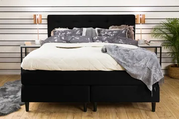Nice Deluxe Kontinentalseng 160x200 - Svart - Møbler - Senger - Kontinentalsenger