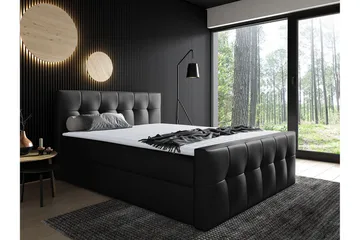 Norrbacksjö Kontinentalseng 160x200 cm - Svart - Møbler - Senger - Kontinentalsenger