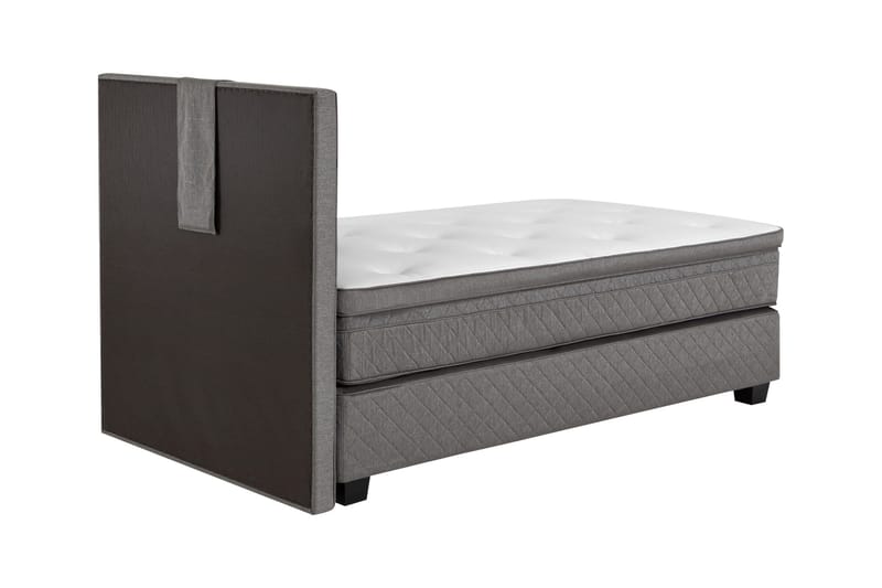 NOTTE 120 Kontinentalseng Grå - Grå - Møbler - Senger - Enkeltsenger