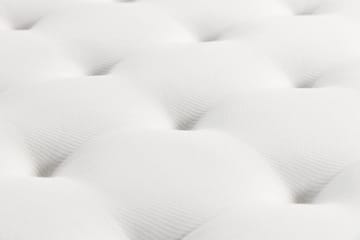 Oslo Luksus Komplett Seng Pakke Kontinentalseng 180x200 cm med Knapper trukket sengegavl - Beige - Møbler - Senger - Kontinentalsenger