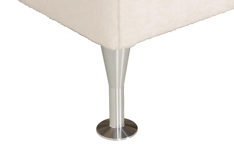 Oslo Lyx Komplett Sengpakke Boucle Knappegavl 160x200 cm - Beige - Møbler - Senger - Kontinentalsenger