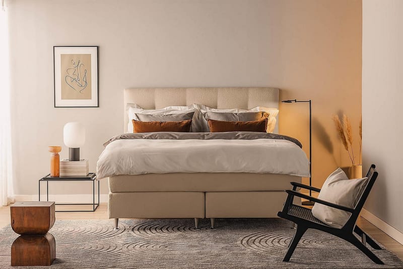 Oslo Lyx Kontinentalseng 180x200 cm - Beige - Møbler - Senger - Kontinentalsenger