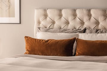 Oslo Lyx Sengepakke Boucle 120x200 Dypheftende Gavl - Lysebeige - Møbler - Senger - Kontinentalsenger