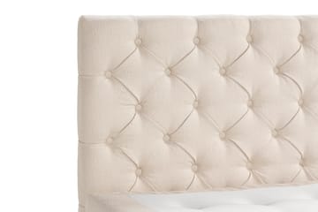 Oslo Lyx Sengepakke Boucle 180x200 Dypheftende Gavl - Lysebeige - Møbler - Senger - Kontinentalsenger