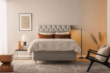 Oslo Lyx Sengepakke Kontinentalseng 120x200 cm - Grå - Møbler - Senger - Kontinentalsenger