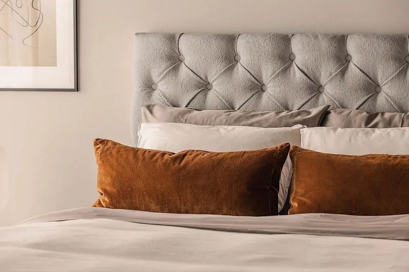 Oslo Lyx Sengepakke Kontinentalseng 120x200 cm - Grå - Møbler - Senger - Kontinentalsenger