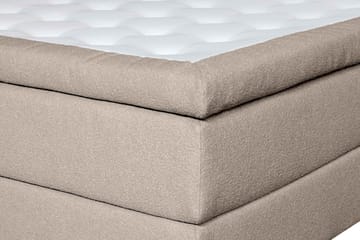 Oslo Lyx Sengpakke Kontinentalseng 160x200 cm Curved Sengegavl - Beige - Møbler - Senger - Kontinentalsenger