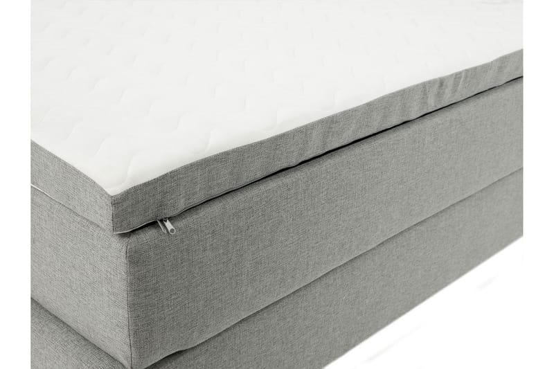 Plevoll Kontinentalseng 140x200 - Lysegrå - Møbler - Senger - Kontinentalsenger