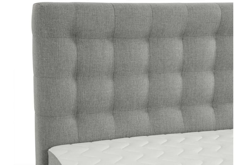 Plevoll Kontinentalseng 140x200 - Lysegrå - Møbler - Senger - Kontinentalsenger