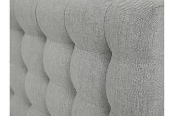 Plevoll Kontinentalseng 160x200 - Lysegrå - Møbler - Senger - Kontinentalsenger